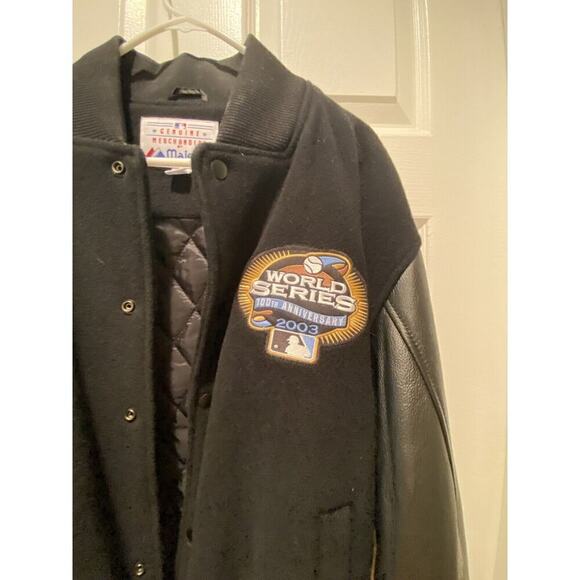 Men’s MLB World Series 2003 100th anniversary Varsity Jacket Size Med - Picture 2 of 8